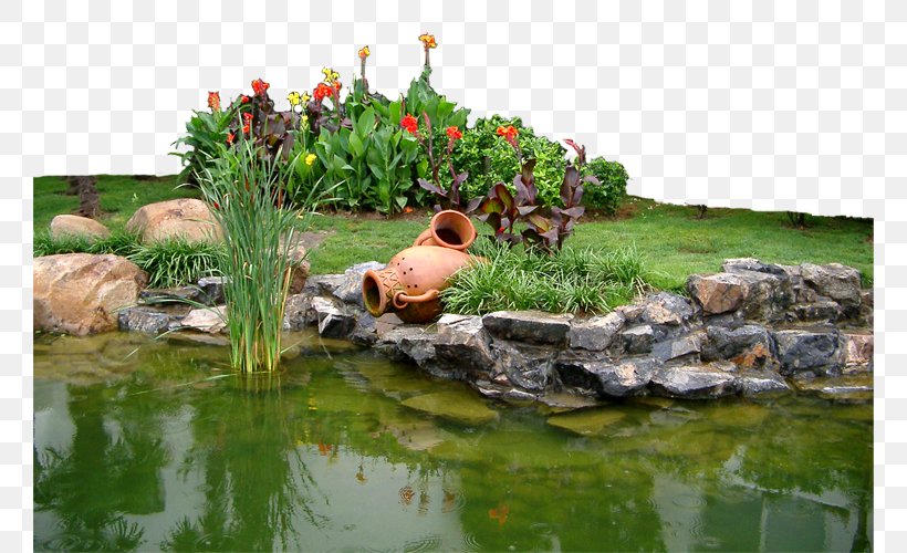 Garden Yard, PNG, 760x500px, Garden, Fish Pond, Grass, Landscape, Landscaping Download Free