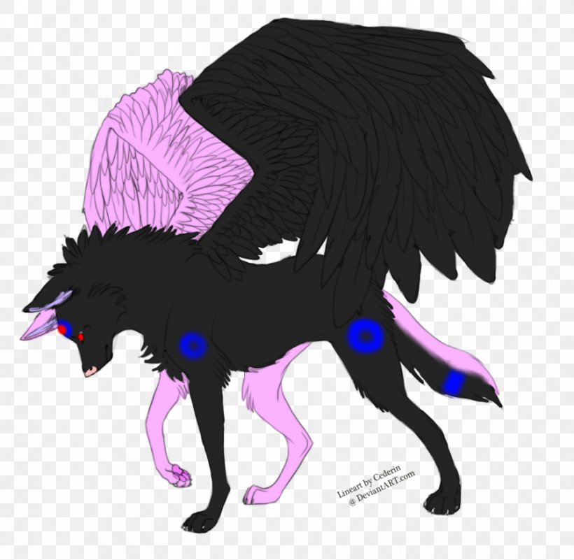 Winged Anime Wolf Head Step by Step Drawing Guide by Tasey  DragoArt