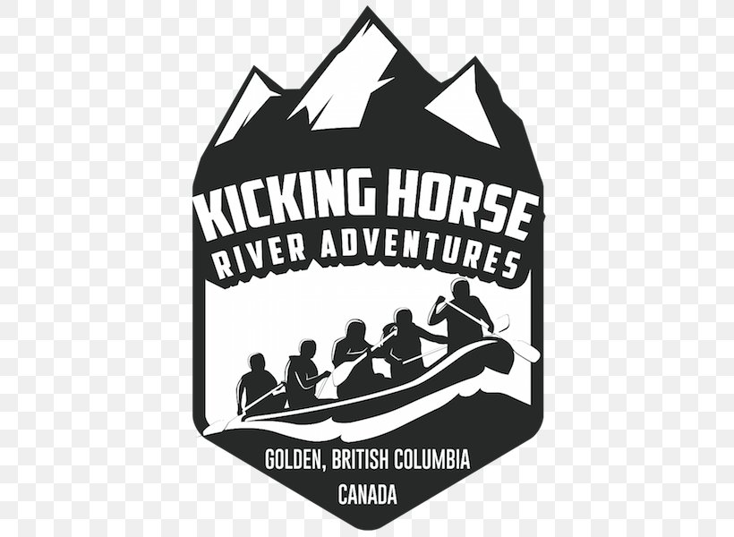 Kicking Horse River Alpine Rafting Canoe Paddling, PNG, 600x600px, Rafting, Black And White, Brand, Canoe, Decal Download Free