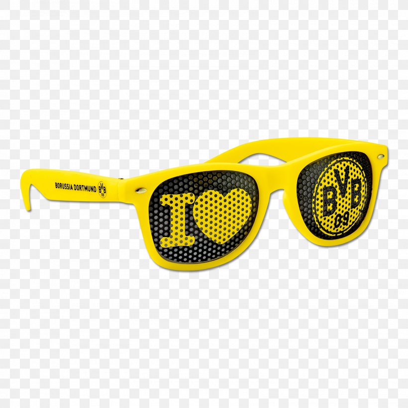 Goggles Sunglasses Borussia Dortmund, PNG, 1600x1600px, Goggles, Borussia Dortmund, Bundesliga, Eyewear, Glasses Download Free