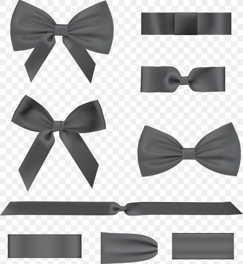 Ribbon Royalty-free Clip Art, PNG, 6665x7234px, Ribbon, Black, Black Ribbon, Bow Tie, Brand Download Free