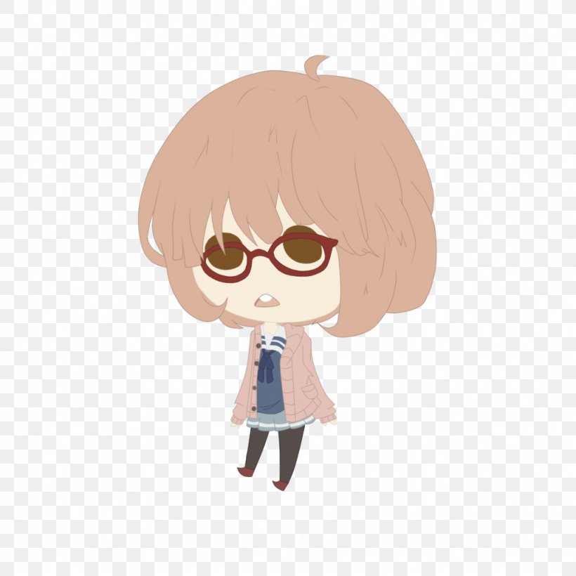 Glasses Brown Hair Cartoon, PNG, 1024x1024px, Watercolor, Cartoon, Flower, Frame, Heart Download Free