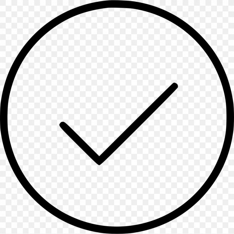 Check Mark Checkbox Checklist, PNG, 980x982px, Check Mark, Area, Black And White, Checkbox, Checklist Download Free