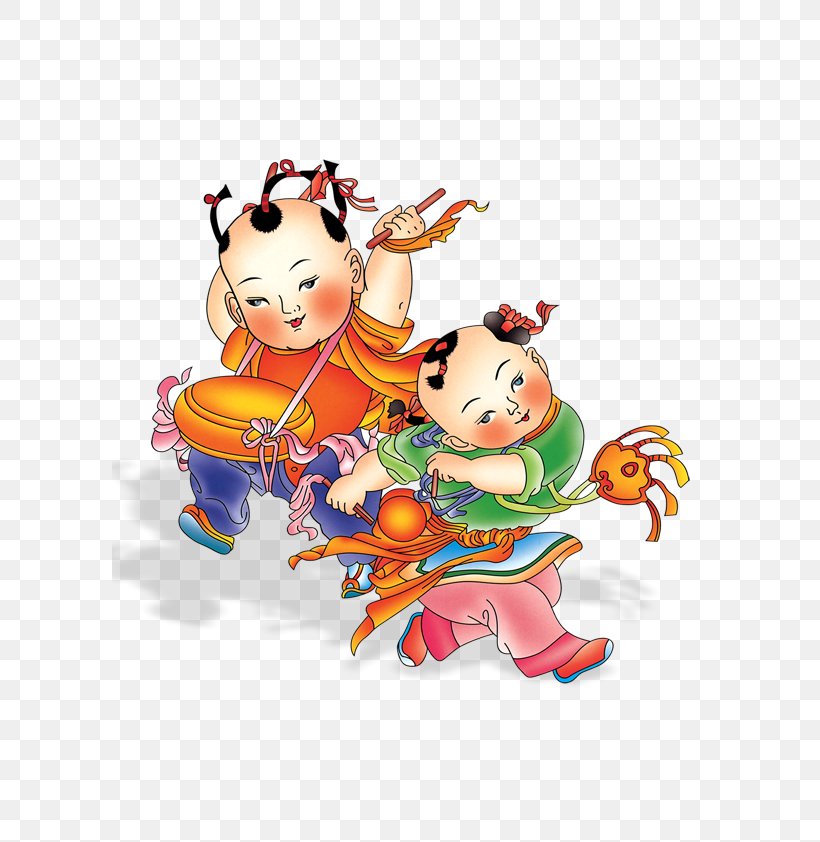China Chinese New Year Lunar New Year, PNG, 595x842px, China, Antithetical Couplet, Art, Cartoon, Chinese New Year Download Free