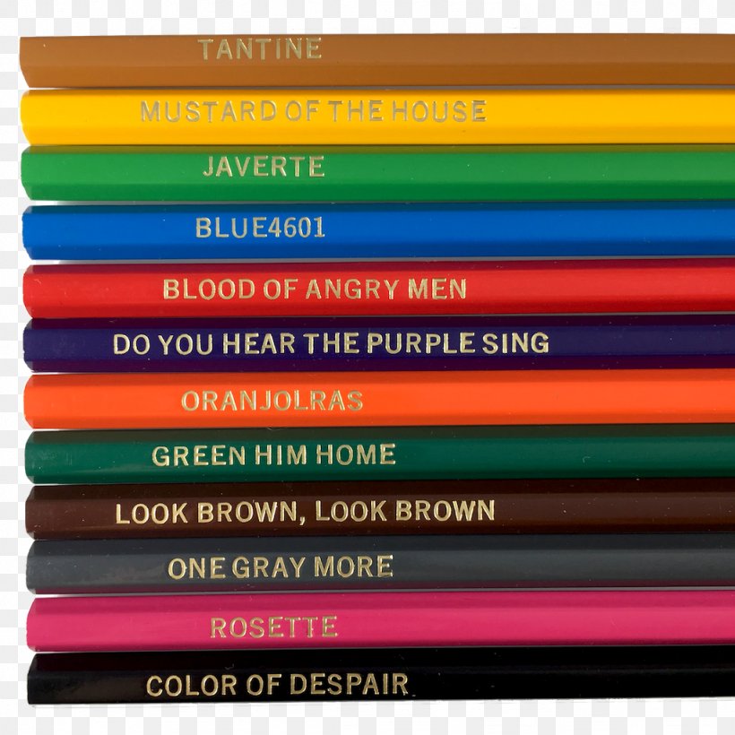Colored Pencil Les Misérables Musical Theatre, PNG, 1024x1024px, Pencil, Broadway Theatre, Color, Colored Pencil, Coloring Book Download Free