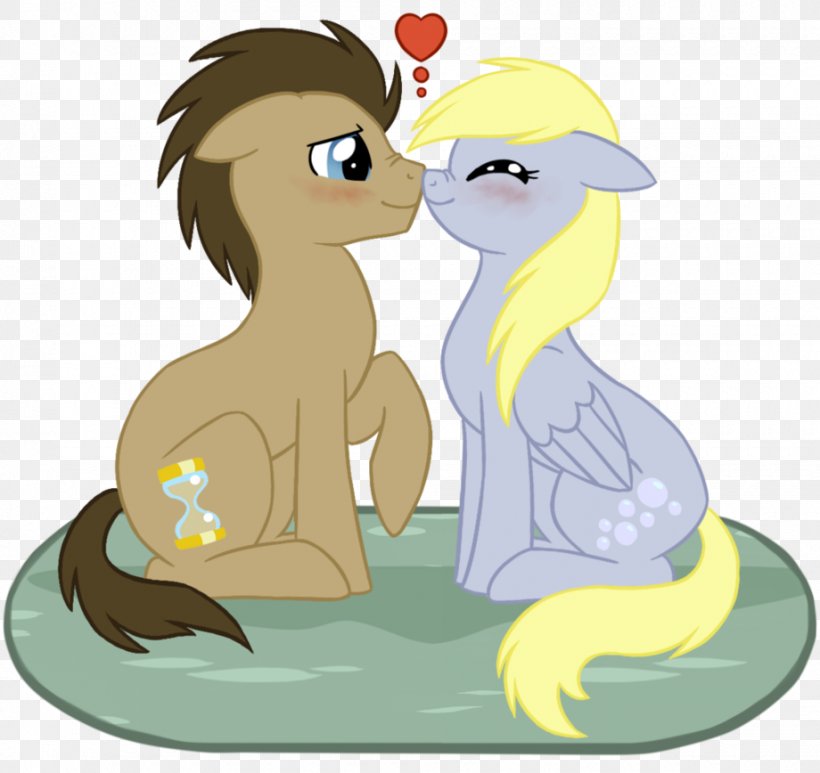 Pony Derpy Hooves Eskimo Kissing, PNG, 920x868px, Pony, Animal Figure, Art, Carnivoran, Cartoon Download Free