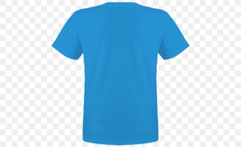 T-shirt Polo Shirt Sleeve Collar Neck, PNG, 500x500px, Tshirt, Active Shirt, Aqua, Azure, Blue Download Free