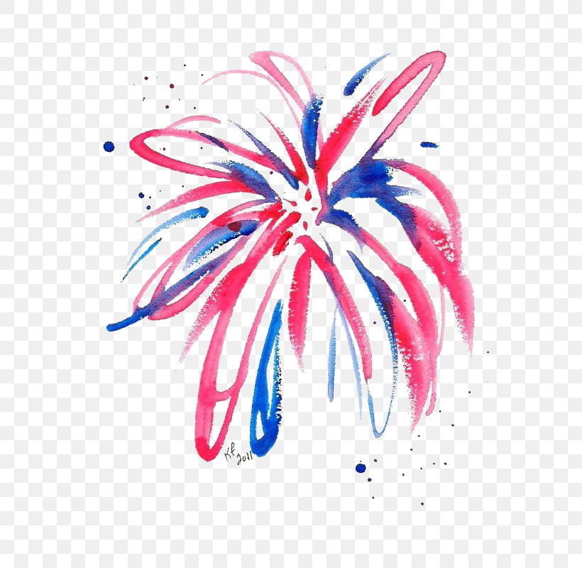 Watercolor Painting Clip Art Fireworks Drawing Tattoo, PNG, 800x800px, Watercolor Painting, Art, Drawing, Fireworks, Flower Download Free