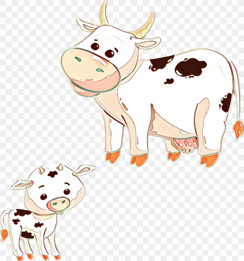 Cartoon Bovine Dairy Cow Animal Figure Snout, PNG, 2581x2764px, Cartoon, Animal Figure, Bovine, Cowgoat Family, Dairy Cow Download Free