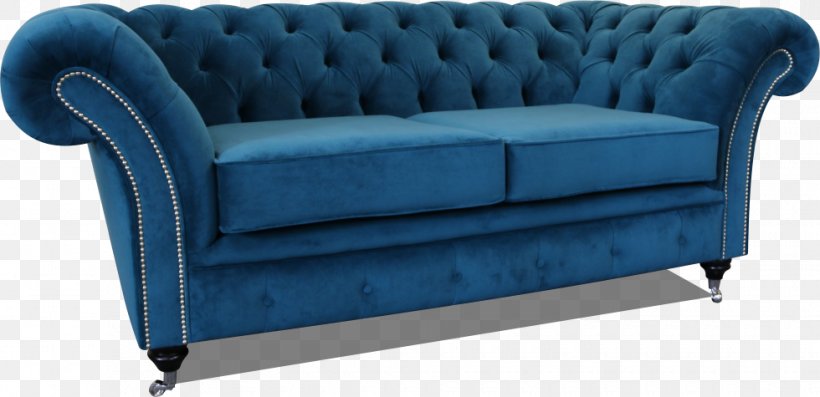 Couch Sofa Bed Chair Chesterfield Living Room, PNG, 980x475px, Couch, Blue, Chair, Chesterfield, Comfort Download Free