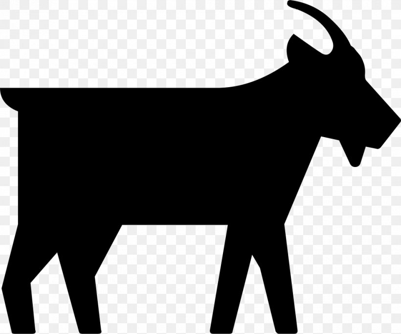 Cattle Goat Silhouette Pack Animal Clip Art, PNG, 980x816px, Cattle, Black, Black And White, Black M, Cattle Like Mammal Download Free