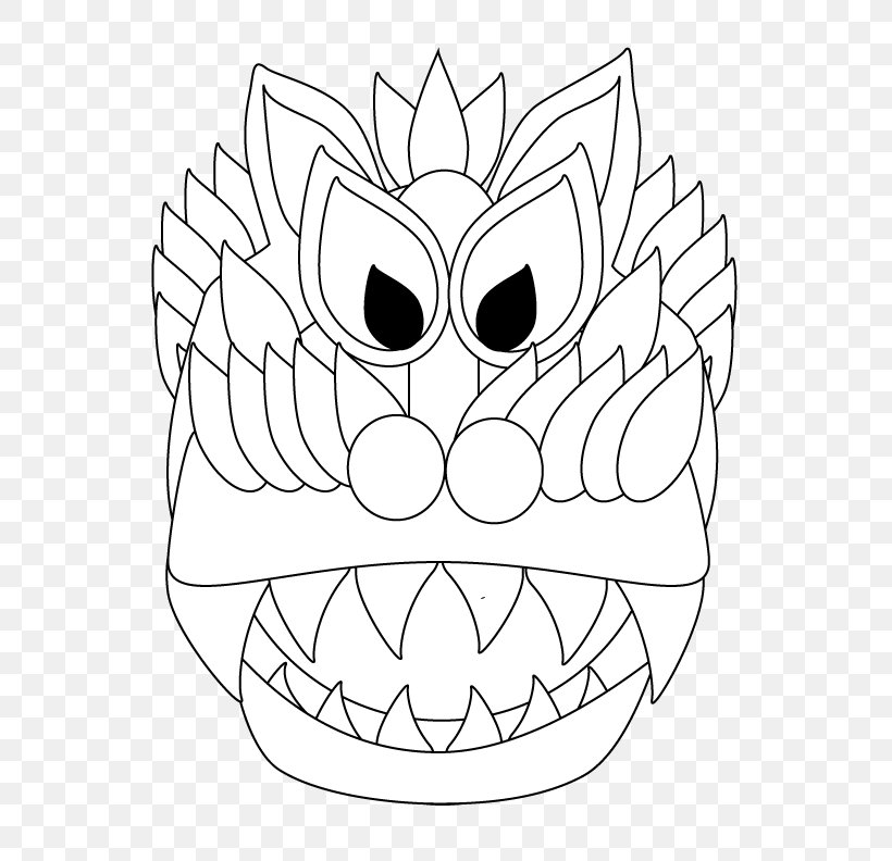 Chinese New Year Paper Lantern Coloring Book Line Art, PNG, 576x792px, Chinese New Year, Artwork, Black And White, Child, Chinese Dragon Download Free