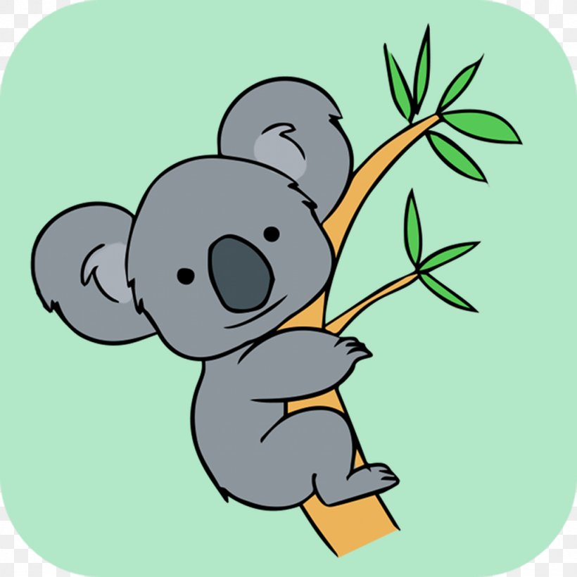 Koala Clip Art, PNG, 1024x1024px, Koala, Animal, Bear, Carnivoran, Cartoon Download Free