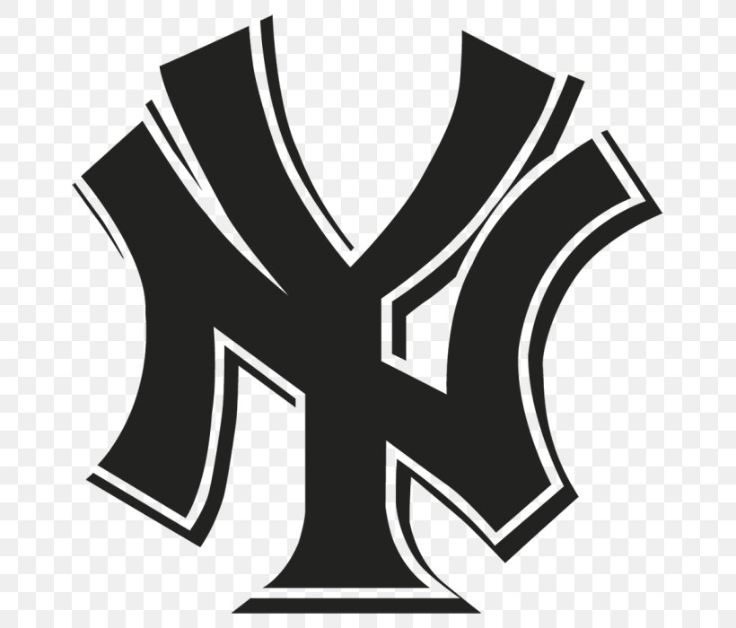 Logos And Uniforms Of The New York Yankees Yankee Stadium MLB Cross-stitch, PNG, 691x700px, New York Yankees, Baseball, Black, Black And White, Brand Download Free