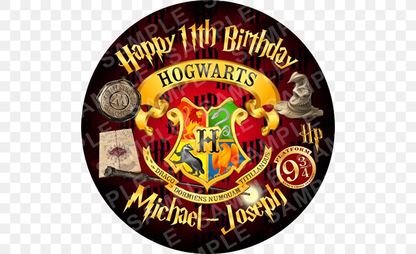Harry Potter (Literary Series) Hogwarts School Of Witchcraft And Wizardry Hermione Granger Ron Weasley, PNG, 500x500px, Harry Potter, Badge, Cake, Cupcake, Harry Potter Literary Series Download Free