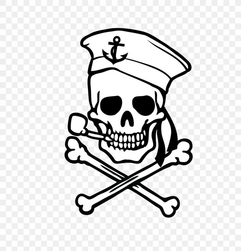 Skull And Crossbones Decal Sticker, PNG, 982x1024px, Skull, Art, Black, Black And White, Bone Download Free