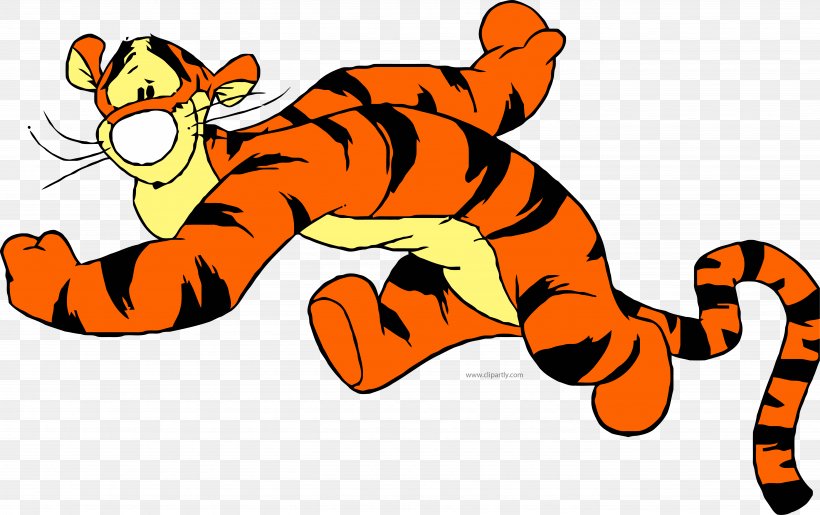 Tiger Clip Art Tigger Winnie-the-Pooh Image, PNG, 5503x3459px, Watercolor, Cartoon, Flower, Frame, Heart Download Free