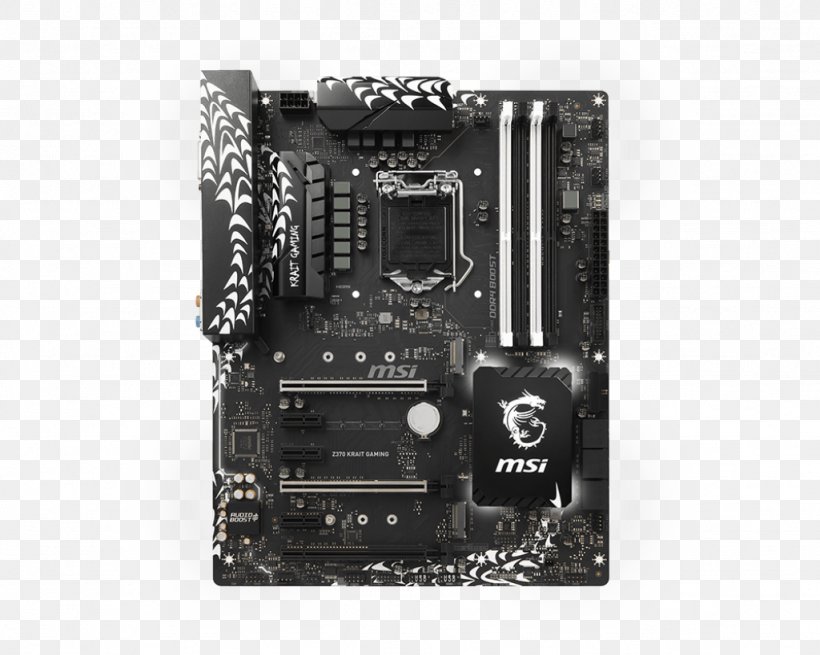 Intel MSI Z370 LGA 1151 ATX Motherboard, PNG, 1024x819px, Intel, Atx, Circuit Component, Computer Component, Cpu Socket Download Free