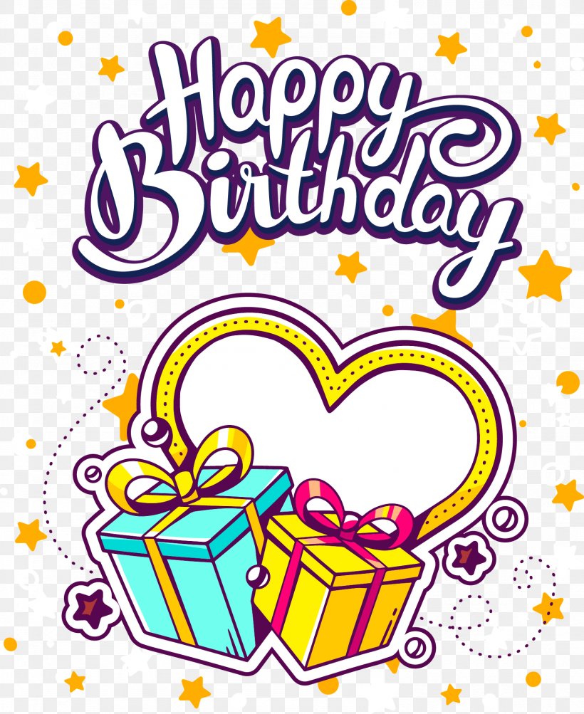 Birthday Gift Greeting Card Illustration, PNG, 1588x1944px, Birthday Cake, Anniversary, Area, Art, Birthday Download Free