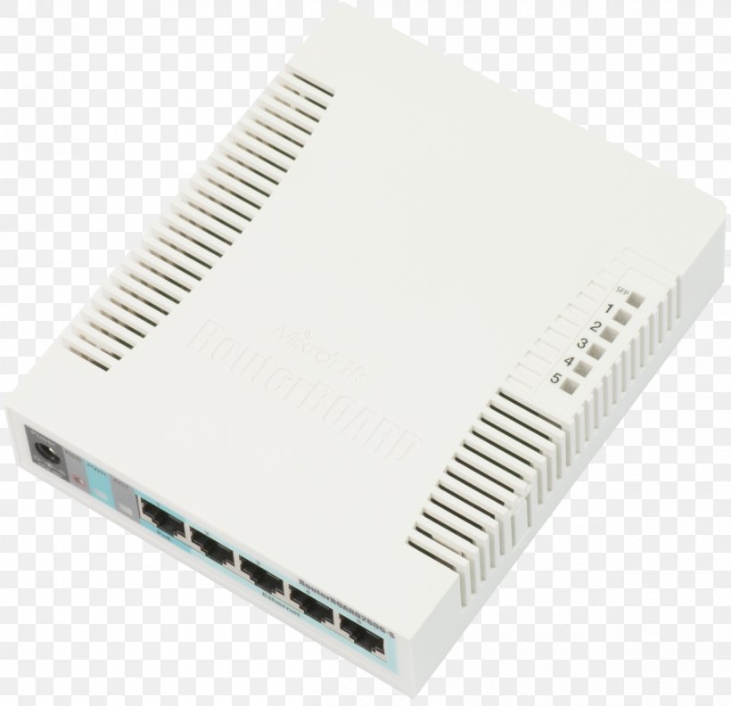 MikroTik RouterBOARD RB260GS Small Form-factor Pluggable Transceiver Network Switch Gigabit Ethernet, PNG, 1200x1160px, Network Switch, Computer Network, Electronic Component, Electronic Device, Electronics Download Free