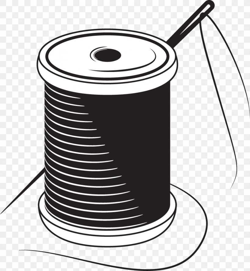Sewing Needle Thread Yarn Stitch, PNG, 941x1021px, Sewing Needle, Black And White, Button, Cricut, Dressmaker Download Free