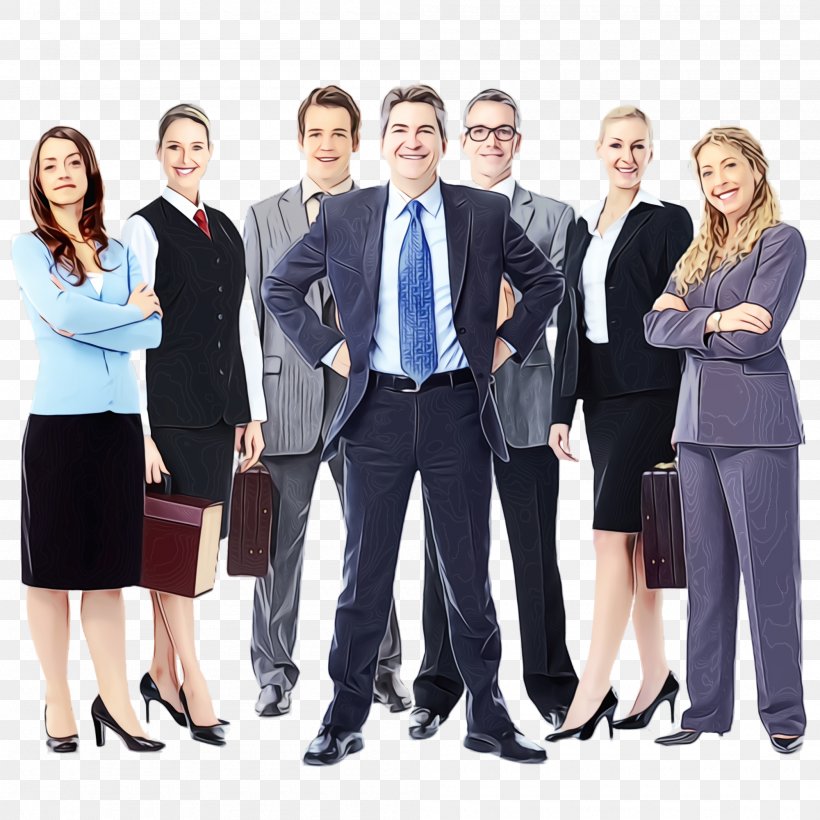 Social Group Team Job White-collar Worker Business, PNG, 2000x2000px, Watercolor, Business, Businessperson, Employment, Job Download Free