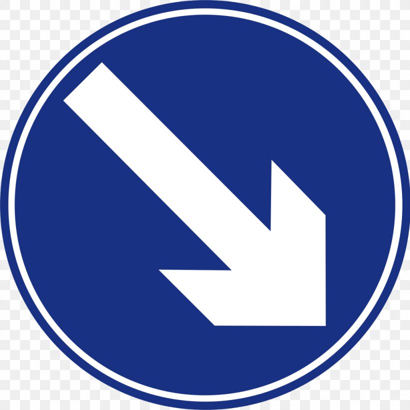Traffic Sign Mandatory Sign Road Arrow, PNG, 1024x1024px, Traffic Sign, Area, Blue, Brand, Information Download Free