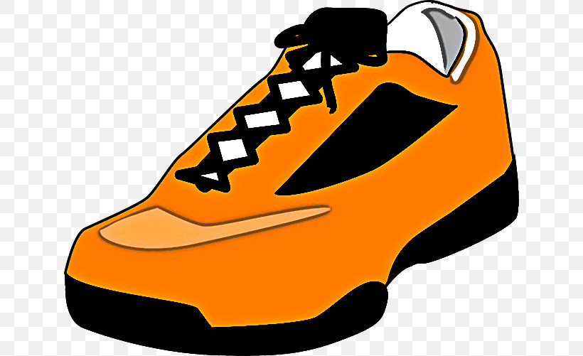 Orange, PNG, 640x501px, Footwear, Athletic Shoe, Basketball Shoe, Orange, Outdoor Shoe Download Free