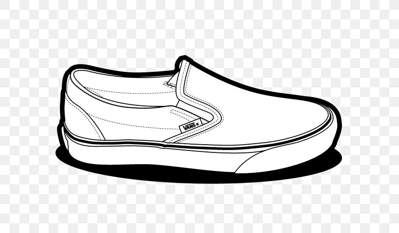 Vans Sneakers Slip-on Shoe, PNG, 640x480px, Vans, Black And White, Boot, Chukka Boot, Drawing Download Free