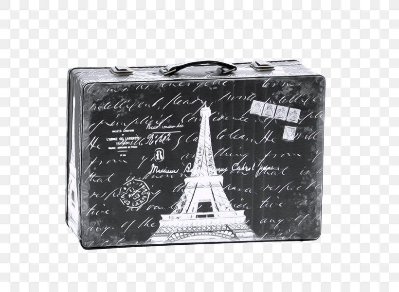 Eiffel Tower Seine Suitcase, PNG, 600x600px, Eiffel Tower, Bag, Black, Black And White, Box Download Free