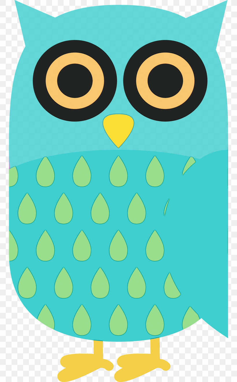 Owl M Green Pattern Beak Line, PNG, 1864x3000px, Cartoon Owl, Area, Beak, Cute Owl, Green Download Free