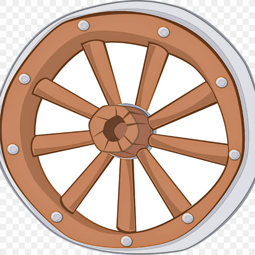 Wheel Spoke Rim Auto Part Brown, PNG, 1024x1024px, Wheel, Auto Part, Automotive Wheel System, Brown, Circle Download Free