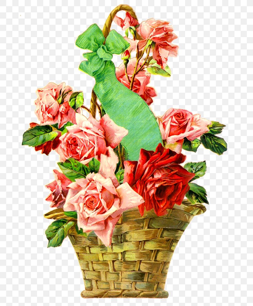 Garden Roses Floral Design Cut Flowers, PNG, 689x990px, Garden Roses, Artificial Flower, Basket, Cut Flowers, Doll Download Free