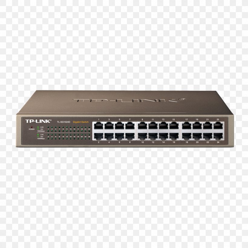 Network Switch Fast Ethernet Gigabit Ethernet TP-Link Computer Network, PNG, 1000x1000px, Network Switch, Computer Network, Electronic Component, Electronic Device, Ethernet Hub Download Free