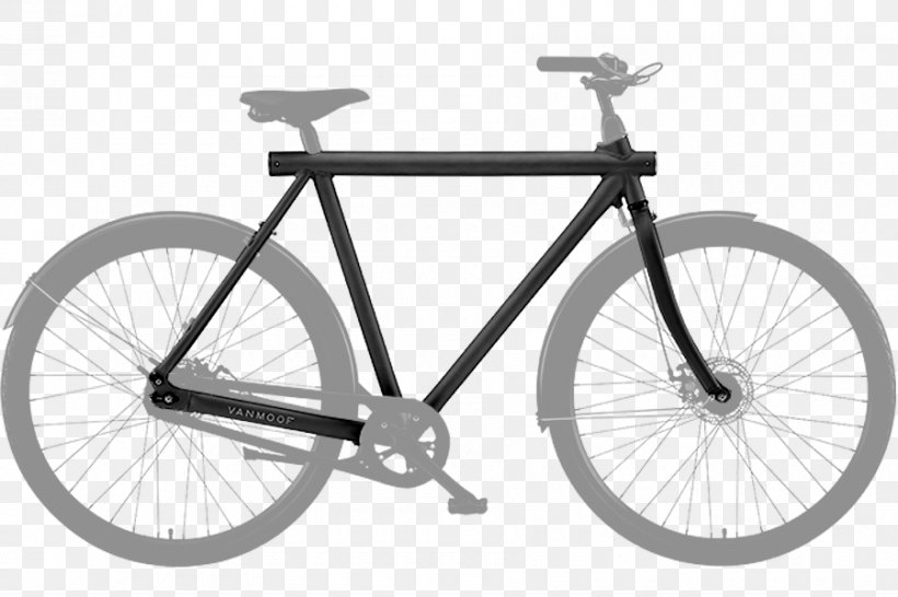 Fixed-gear Bicycle City Bicycle VanMoof B.V. Single-speed Bicycle, PNG, 900x600px, Bicycle, Automotive Exterior, Bicycle Accessory, Bicycle Drivetrain Part, Bicycle Frame Download Free