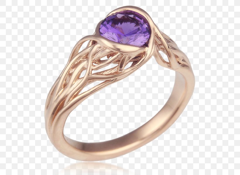 Amethyst Engagement Ring Bezel Solitaire, PNG, 600x600px, Amethyst, Bezel, Body Jewelry, Bracelet, Branch Download Free