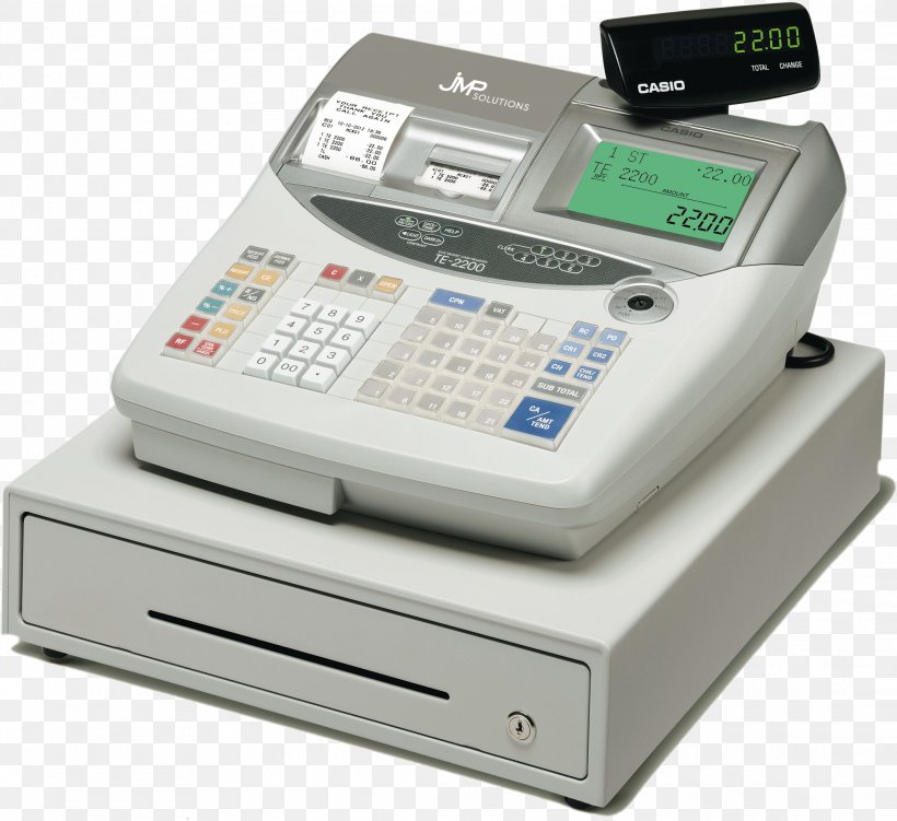 Cash Register Casio Point Of Sale Thermal Paper Printing, PNG, 2122x1945px, Cash Register, Barcode Scanners, Casio, Discounts And Allowances, Electronic Device Download Free