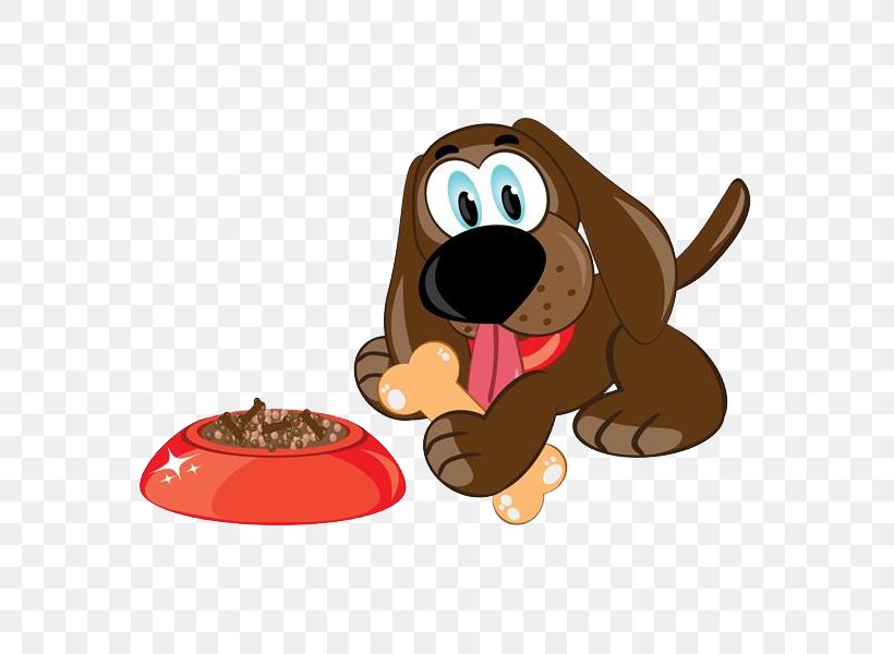 Dog Puppy Cartoon Illustration, PNG, 600x600px, Dog, Bone, Carnivoran, Cartoon, Dog Food Download Free