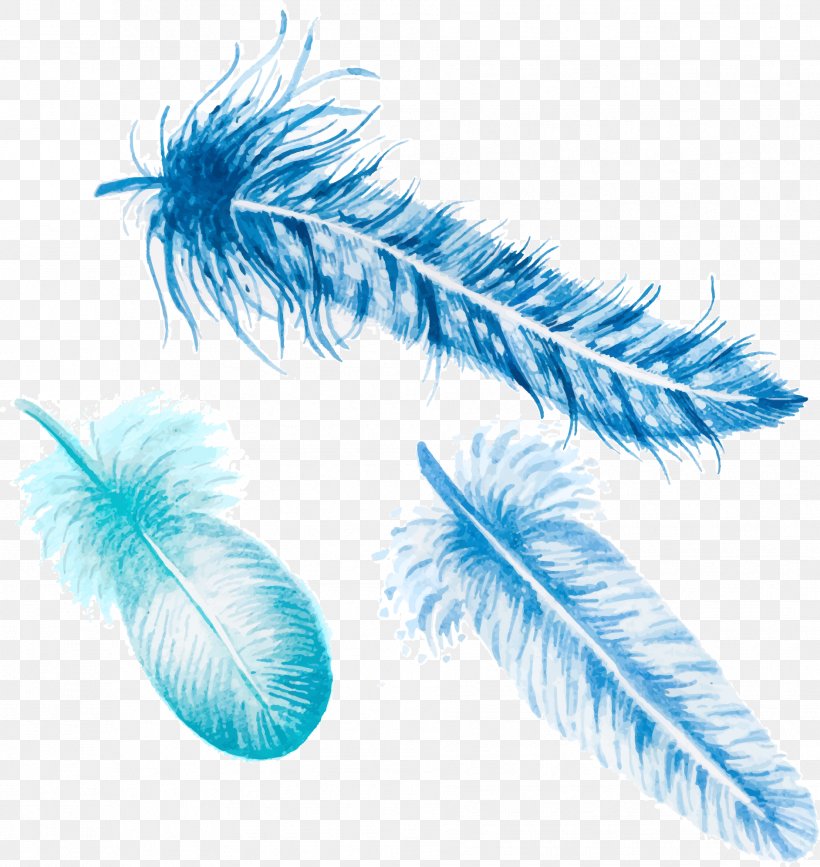 Feather Euclidean Vector, PNG, 1883x1991px, Feather, Blue, Euclidean Space, Material, Resource Download Free