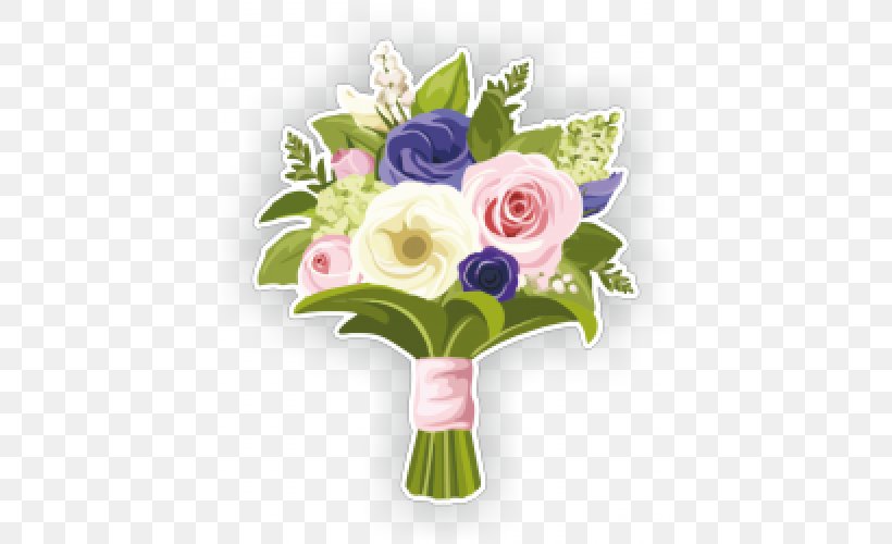 Flower Bouquet Drawing Clip Art, PNG, 500x500px, Flower Bouquet, Artificial Flower, Bride, Cut Flowers, Drawing Download Free