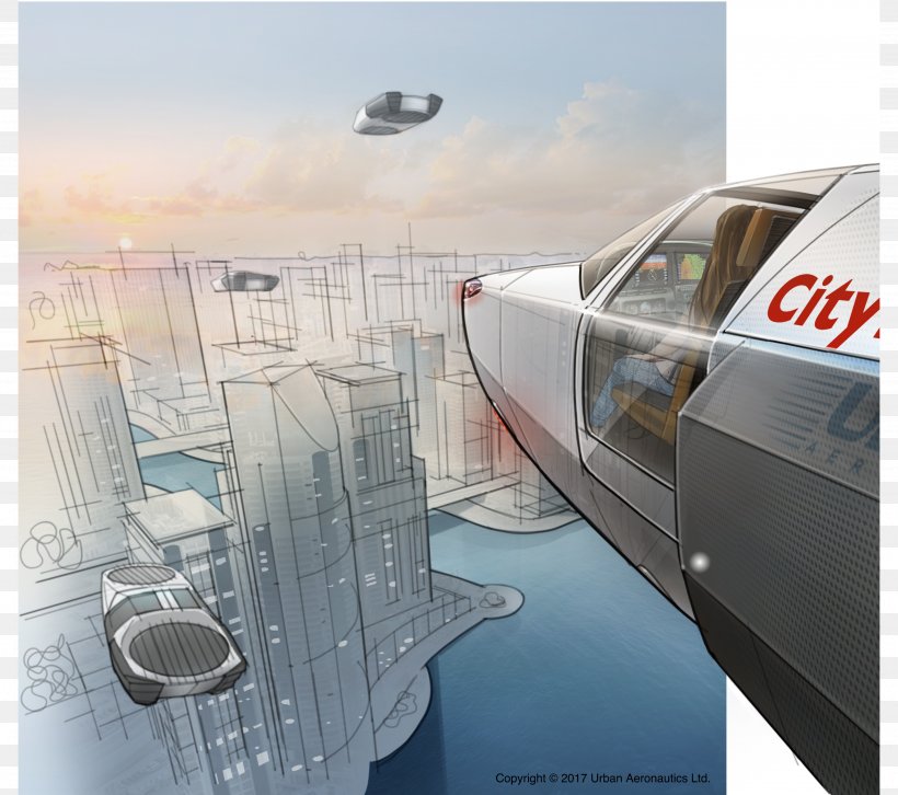 Flying Car Urban Aeronautics X-Hawk VTOL Electric Vehicle, PNG, 3648x3233px, Car, Concept, Electric Vehicle, Flying Car, Future Download Free