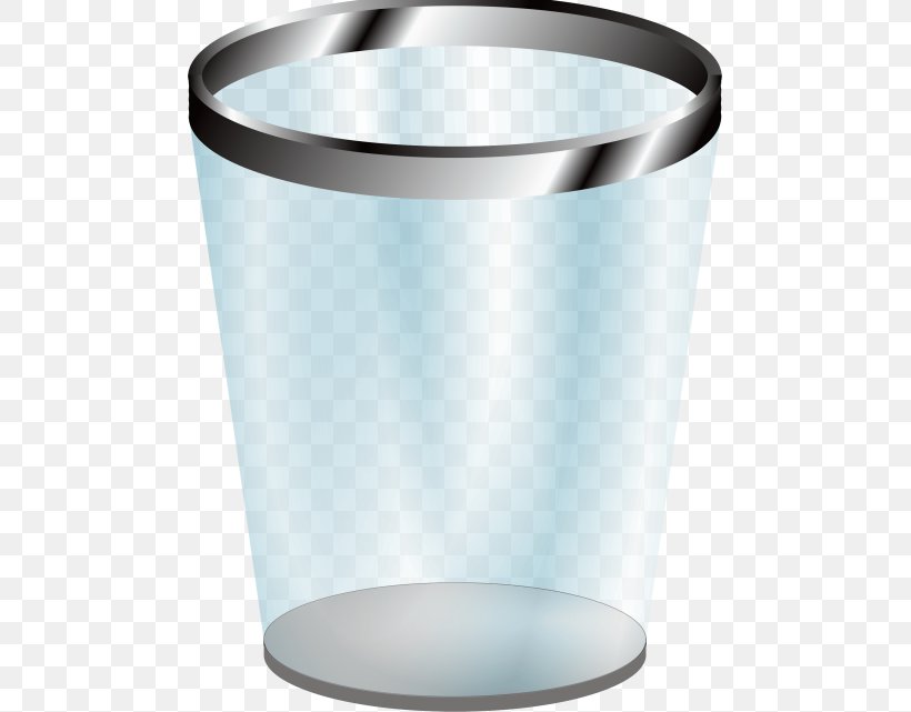 Rubbish Bins & Waste Paper Baskets Transparency And Translucency Clip Art, PNG, 481x641px, Rubbish Bins Waste Paper Baskets, Bin Bag, Cylinder, Glass, Metal Download Free