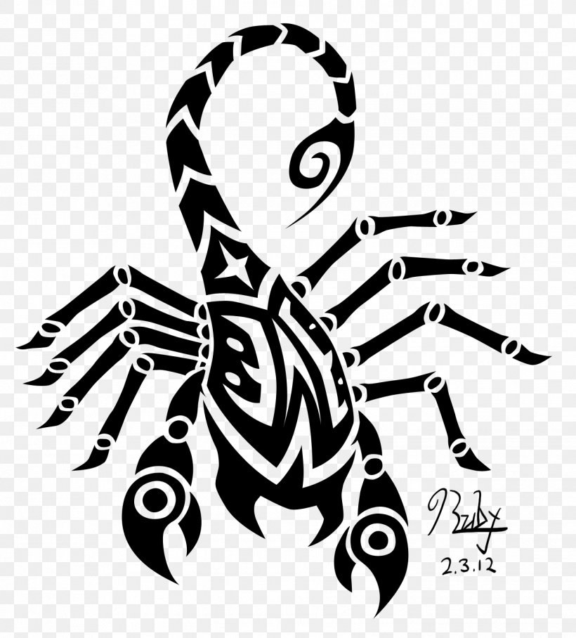 Scorpion Tattoo Clip Art, PNG, 1421x1574px, Scorpion, Art, Black And White, Horse Like Mammal, Ink Download Free