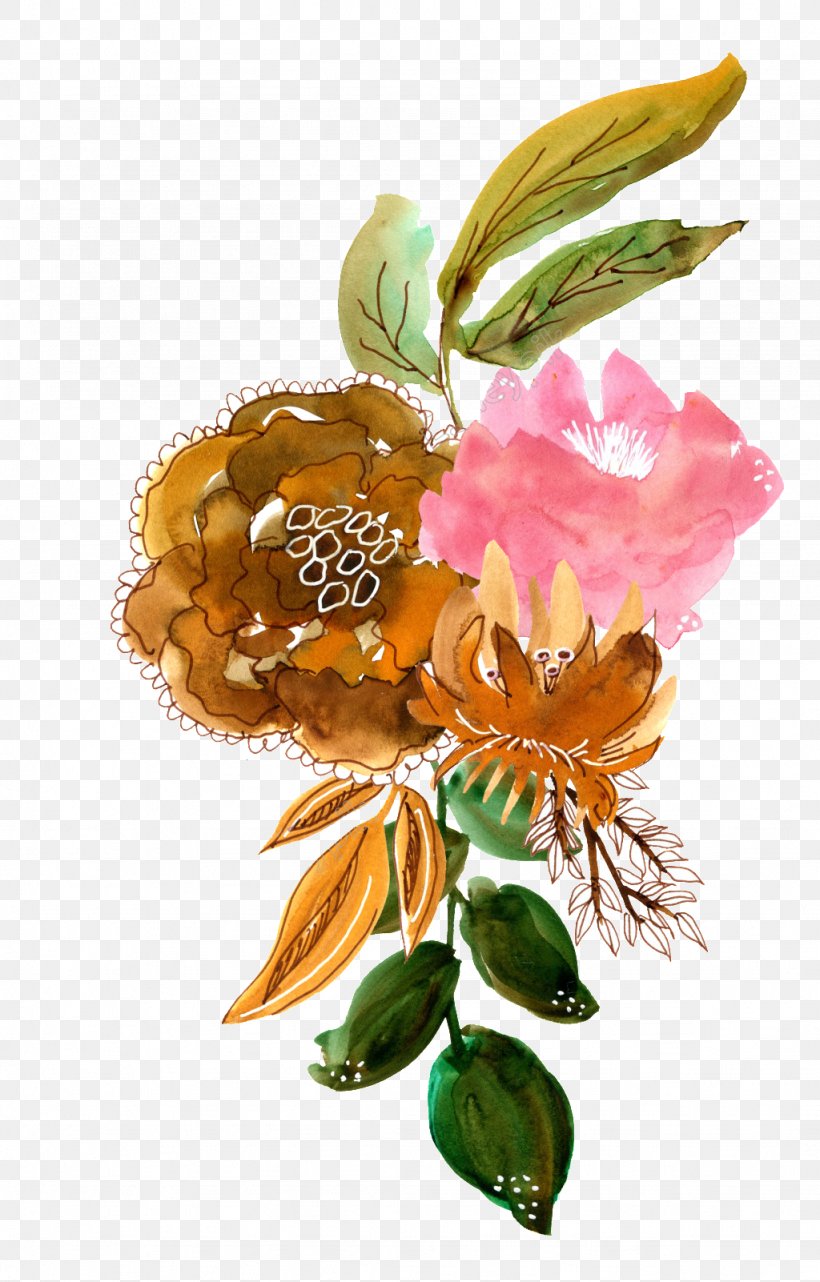 Design Image Watercolor Painting, PNG, 1024x1602px, Watercolor Painting, Cut Flowers, Decorative Arts, Floral Design, Flower Download Free