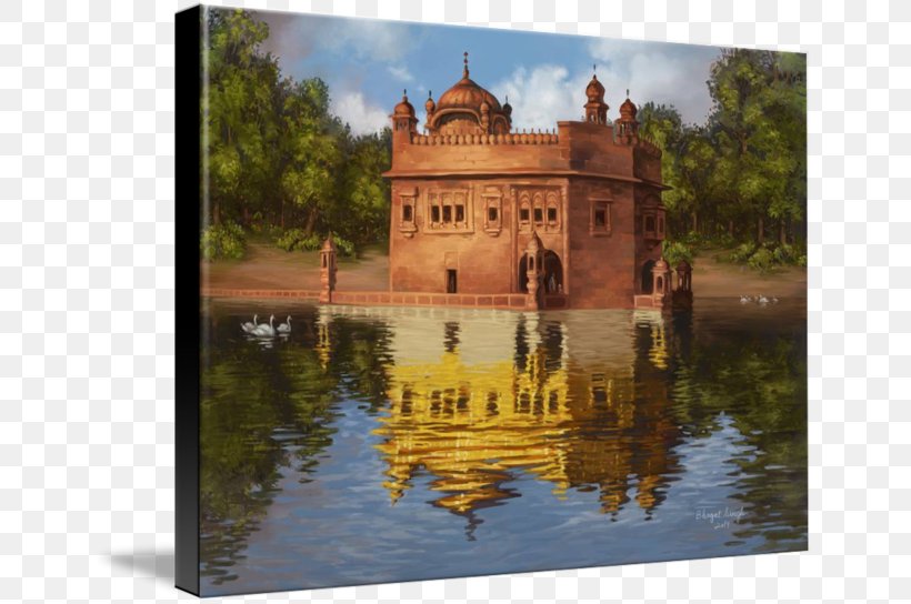 Golden Temple Sikhism Gurdwara Painting Art, PNG, 650x544px, Golden Temple, Amritsar, Art, Artist, Bhagat Download Free