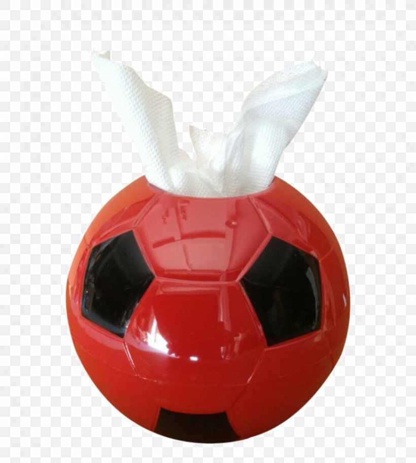 Red Soccer Tissue Box - Tissue Paper Towel Facial Tissue Box PNG