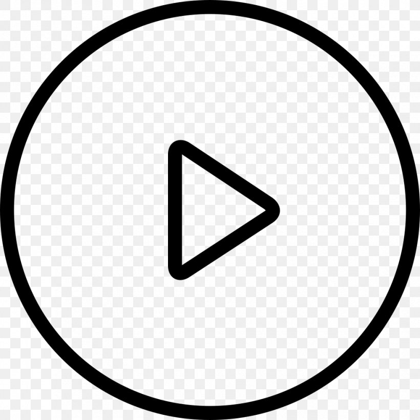 YouTube Button Google Play, PNG, 980x980px, Youtube, Area, Black And White, Button, Drawing Download Free