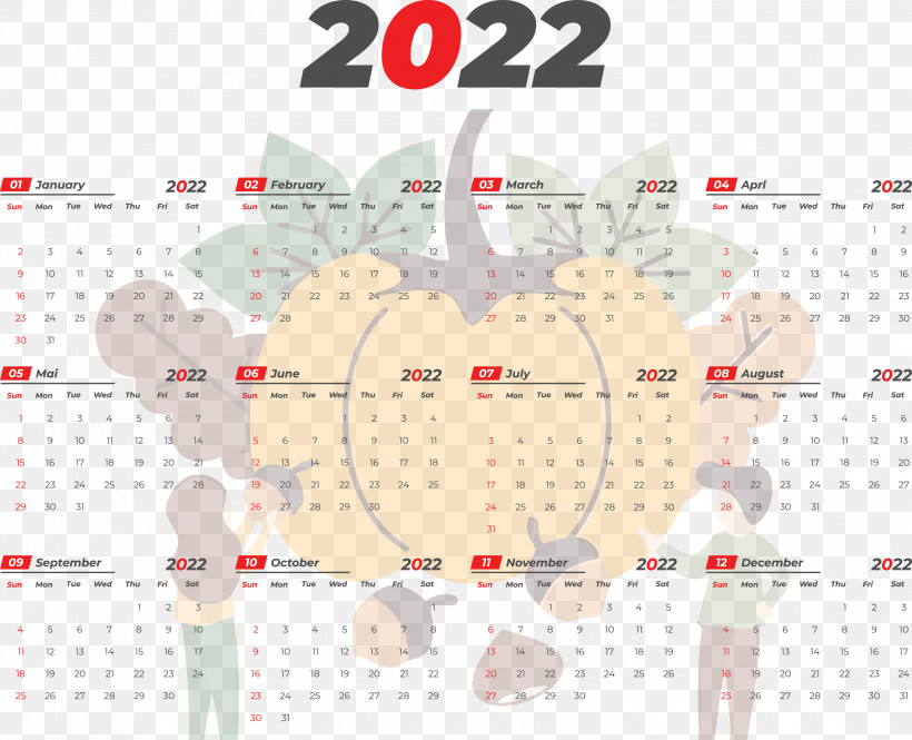 2022 Printable Yearly Calendar 2022 Calendar, PNG, 3000x2435px, Line, Calendar System, Geometry, Mathematics, Meter Download Free