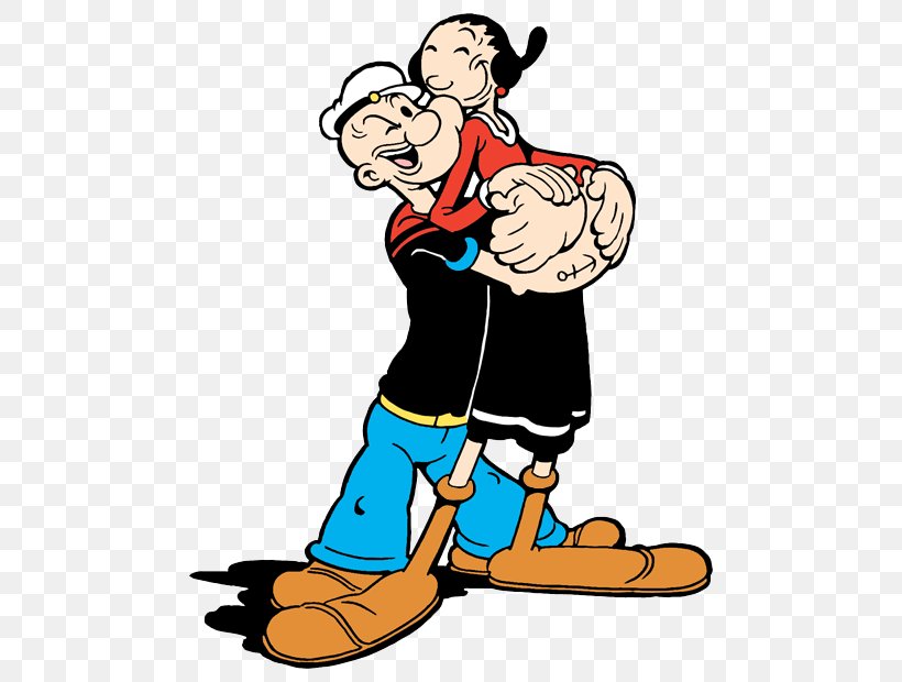 Popeye: Rush For Spinach Olive Oyl Popeye Village Cartoon, PNG, 500x620px, Popeye, Animation, Area, Arm, Artwork Download Free