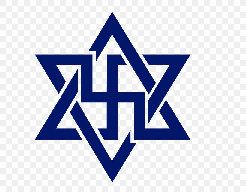 Raëlism Symbol Swastika Unidentified Flying Object Star Of David, PNG, 640x640px, Symbol, Area, Atheism, Blue, Brand Download Free